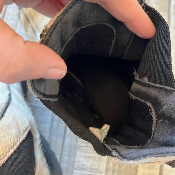 TECNICA Women’s Italian White Calf fur Ankle boot size 7 Winter Boot Waterproof - Picture 7 of 14